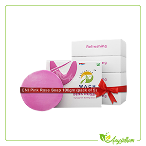 CNI Pink Rose Soap 100gm pack of 5