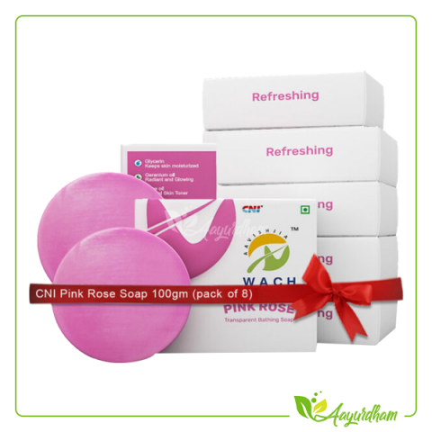 CNI Pink Rose Soap 100gm (pack of 8)