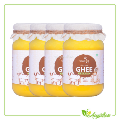 Swatma Gir Cow Ghee Organic  Pack Of  4