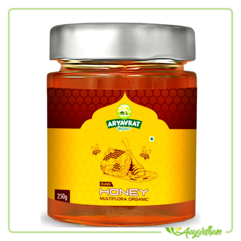 Aryavrat Naturals Organic-Raw Honey (250 Gram)